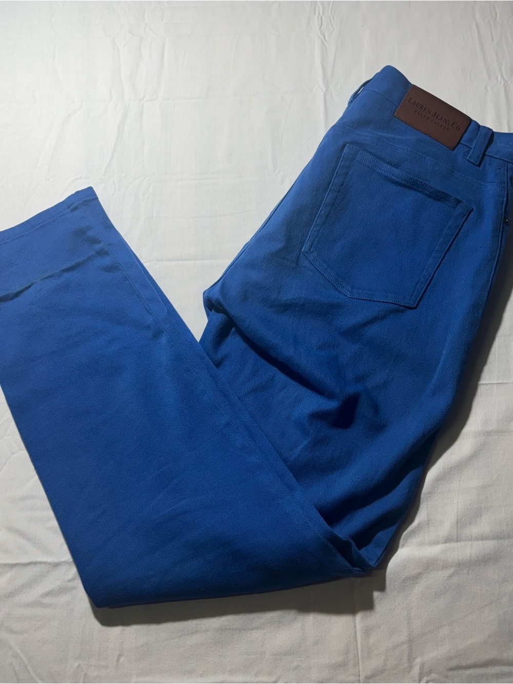 Lauren Ralph Lauren Women's Straight Leg Jeans in Royal Blue